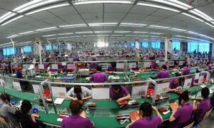 usine de smartphones en chine