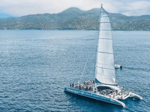 Sortie en catamaran en Martinique avec Catamaran Diamond Rock