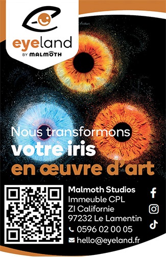 Carte mini verso Eyeland - Photographie de l’iris Martinique