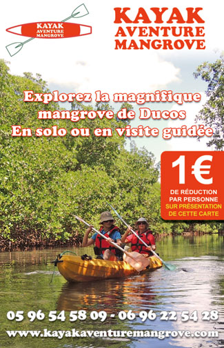 Carte mini recto Kayak Aventure Mangrove – Kayak Martinique