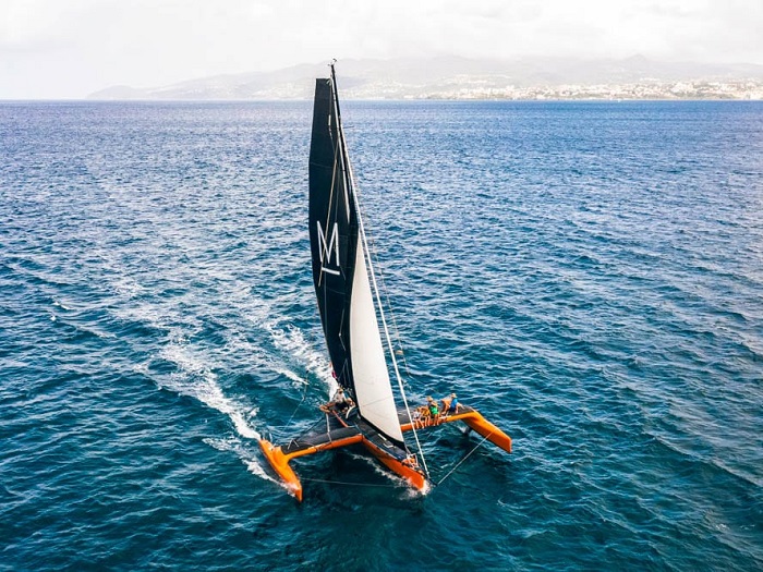 Navigation en trimaran Madisail au large de la Martinique