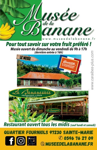 Carte mini recto Musée de la Banane – Martinique