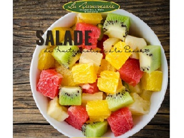 Salade de fruits tropicaux a base de banane au Musee de la Banane en Martinique