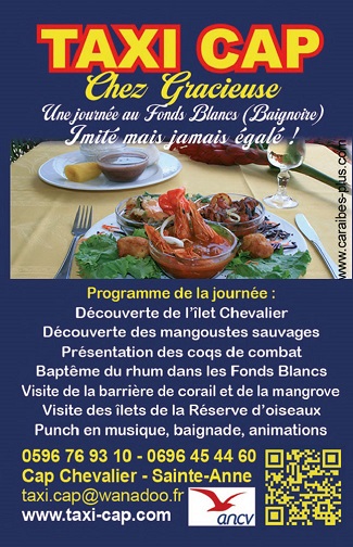 Carte mini verso Taxi Cap – Excursions mer Martinique